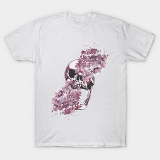 Floral Burst - Skull T-Shirt